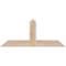 Ekena Millwork Portland Smooth Timber Gable Bracket, Douglas Fir, 36"W x 15"H x 3 1/2"D x 3 1/2"F, 10/12 Pitch GBW036X15X0404POR00SDF - alternate 1